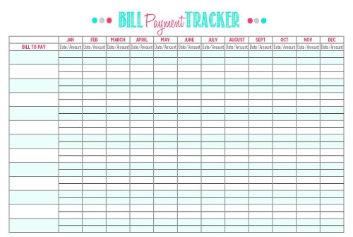 Lots of great tips to keep up with your bill payments including these free printables. Great for a family binder! // cleanandscentsible.com