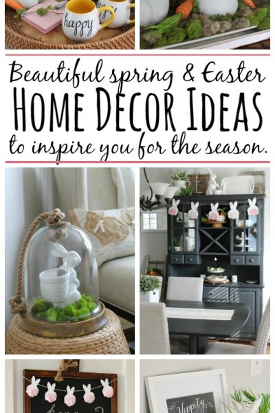 Beautiful ideas to decorate your home for spring and Easter! // cleanandscentsible.com