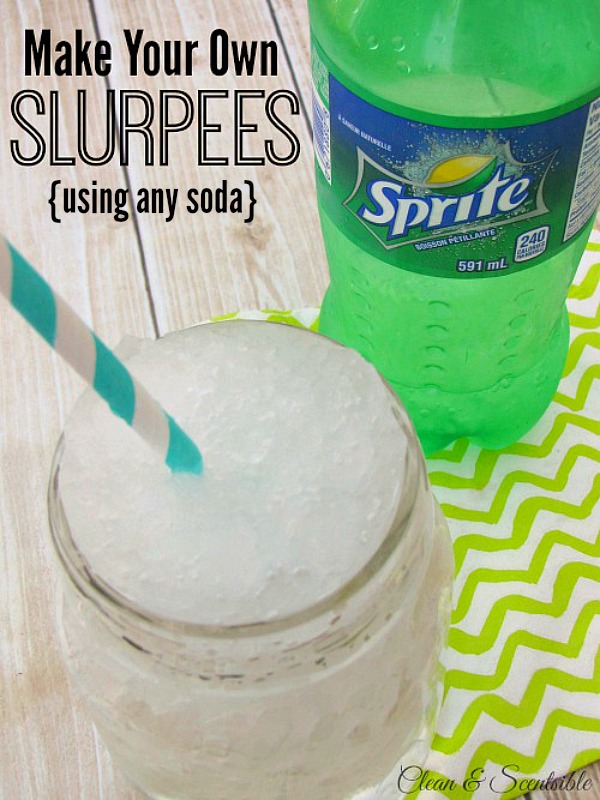 This is so cool! Make your own slurpees from any soda!
