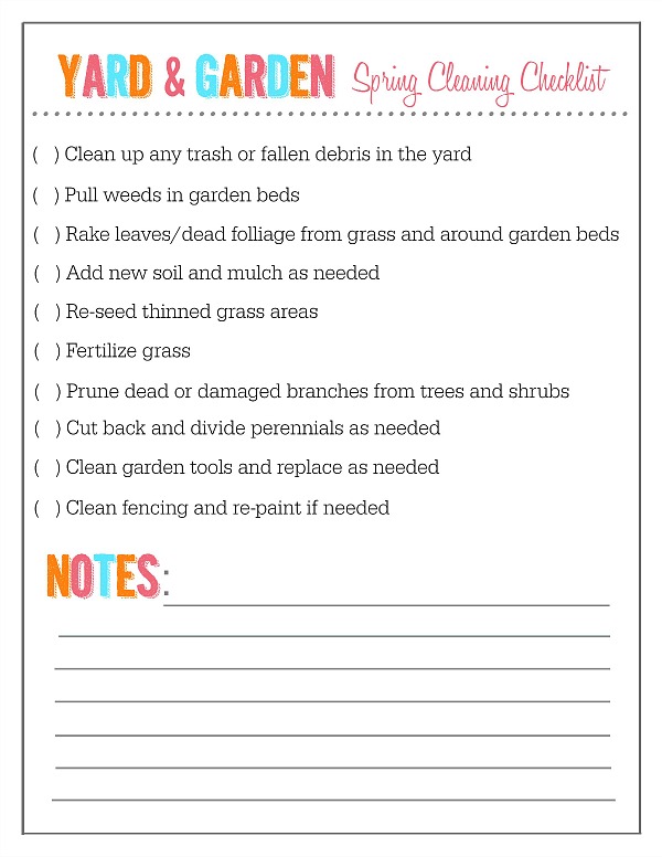 Free printable outdoor home and garden maintenance checklists.  Run through these every year to keep up with regular home maintenance and avoid costly repairs in the future!
