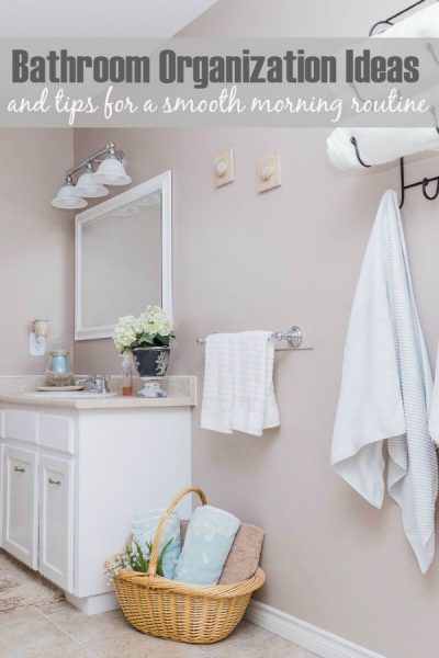 Practical bathroom organization ideas. Help your mornings run smoother!
