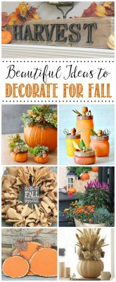 Beautiful fall projects and fall decor ideas to help inspire you for the season! Simple projects that anyone can do!