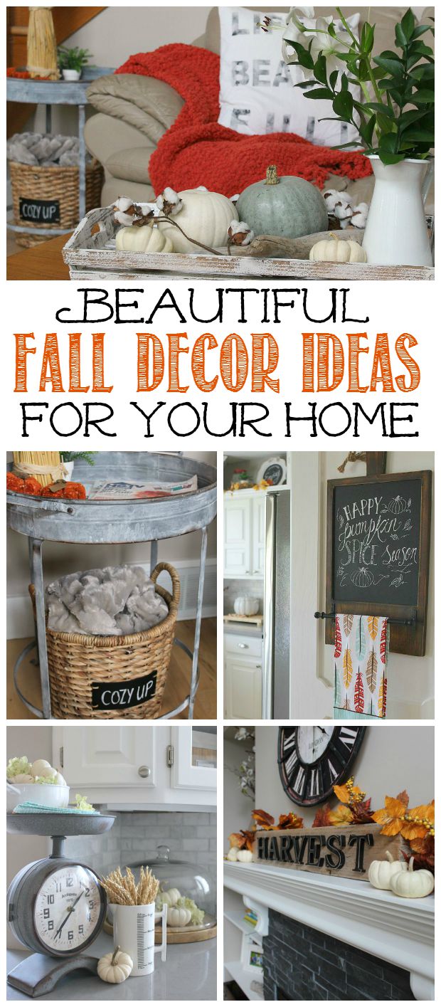 Beautiful fall home tour with lots of simple fall decor ideas!