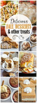Delicious collection of fall treats and desserts! I love all of the flavors of fall!