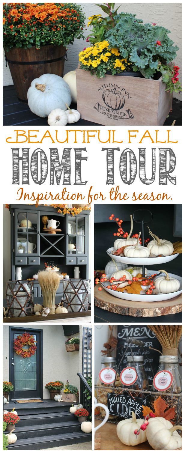 Beautiful fall home tour with tons of fall inspiration!