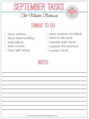 How to Organize the Master Bedroom - Clean and Scentsible