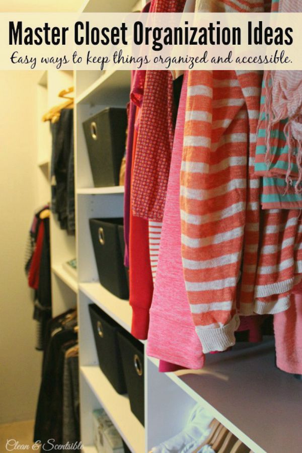 Great tips to get those closets organized!