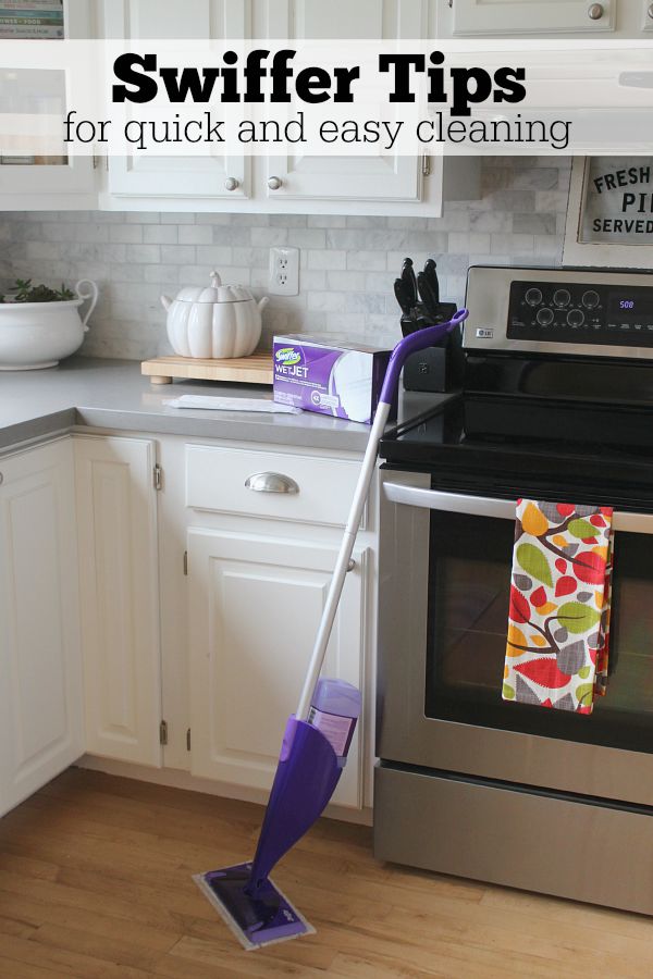Tips on using your Swiffer for a quick and easy clean!
