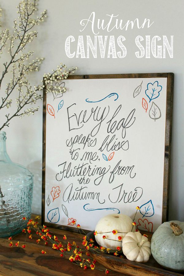 Rustic fall sign tutorial. I love this quote!