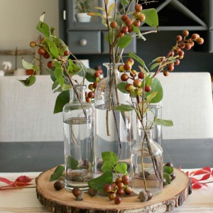 How to decorate with faux stems.