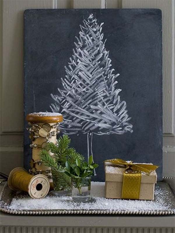 I love all of these beautiful Christmas chalkboard inspiration.