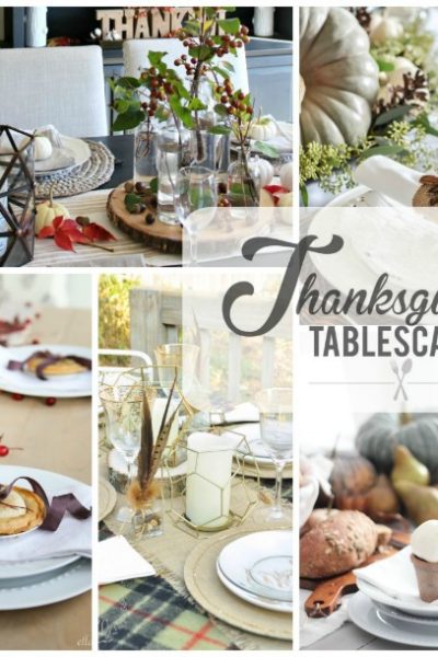 Beautiful Thanksgiving tablescape ideas.