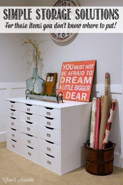 Great storage ideas for all of those little things that you don't know what to do with!