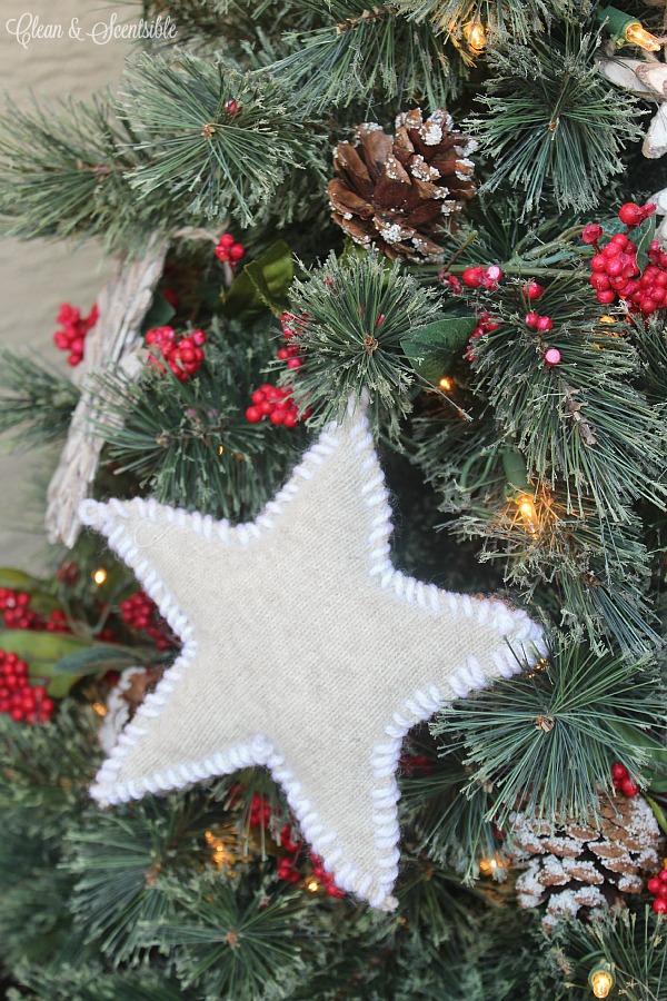 Sweater star Christmas ornaments.