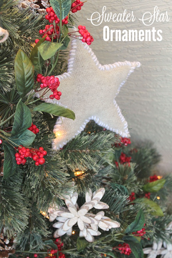 Sweater star Christmas ornaments.