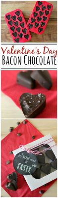 Make these delicious bacon chocolate hearts for a unique Valentine's Day gift! A definite taste sensation!
