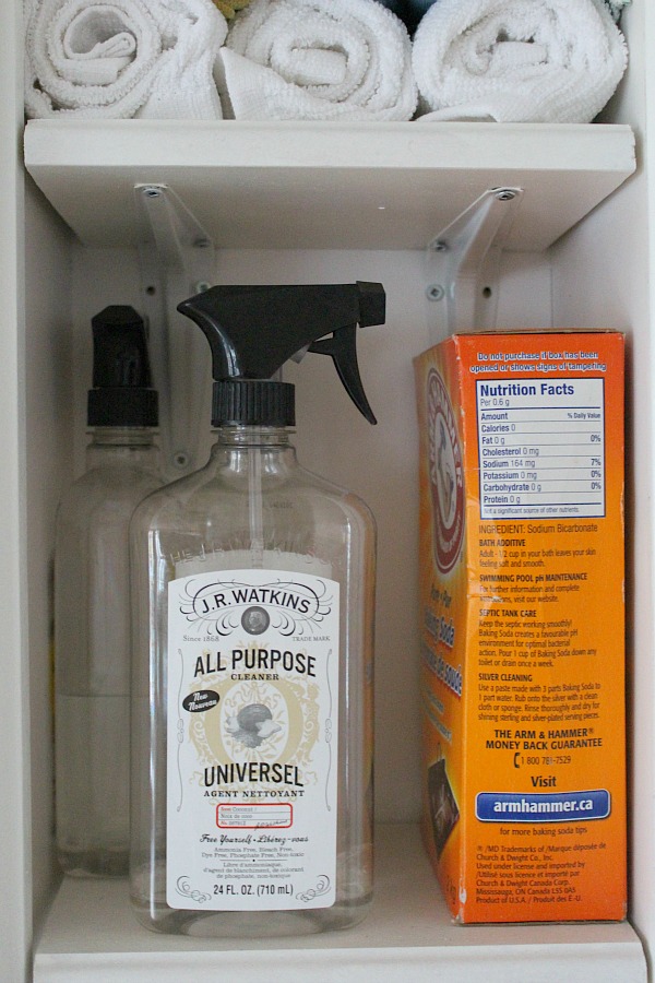 Great post on how to organize cleaning supplies and basic green cleaning tips.