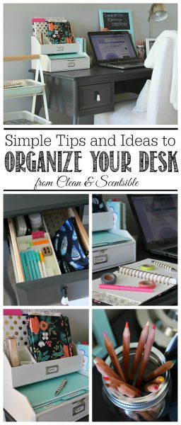 Small Desk Organization Ideas Clean And Scentsible