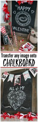 Get professional looking chalkboards with this easy tutorial on how to transfer any image onto chalkboard.