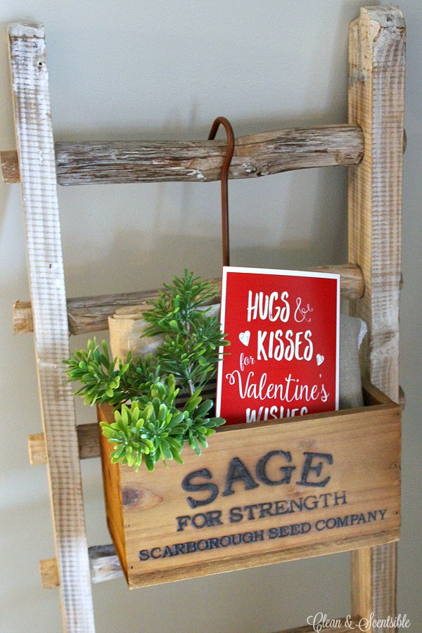 Great collection of free Valentine's Day printables and some cute ways to display them for some unique Valentine's Day decor.