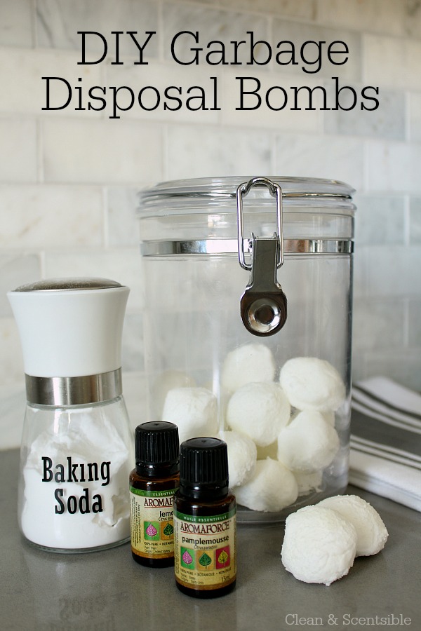 DIY garbage disposal bombs. These are an easy and green way to clean your garbage disposal and smell great! Lots of other tips to maintain and clean a garbage disposal.