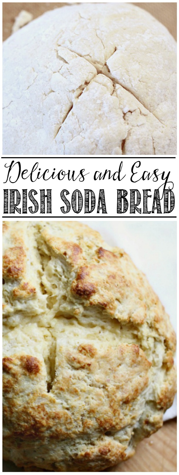 This delicious Irish soda bread is so easy to make with only 15 minutes of prep time! You can't beat fresh baked bread!