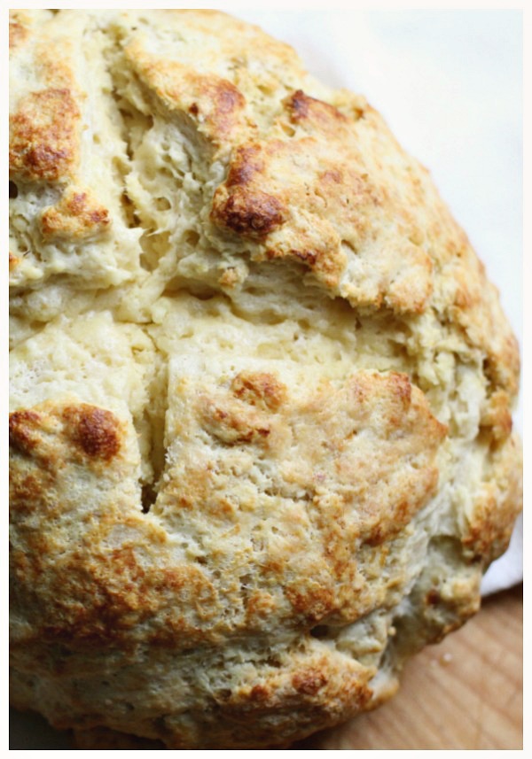 This delicious Irish soda bread is so easy to make with only 15 minutes of prep time! You can't beat fresh baked bread!