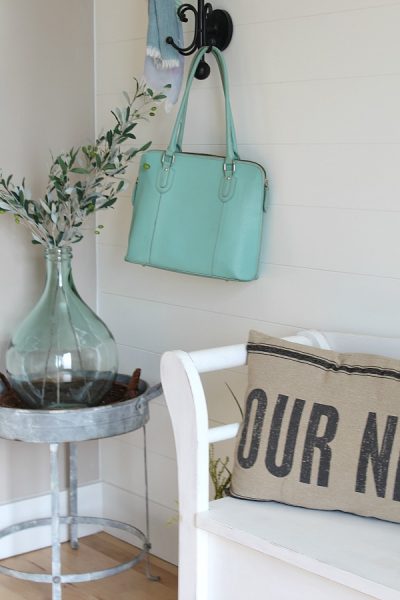 Easy DIY planked wall tutorial using trim - an inexpensive way to add that farmhouse style to your home.