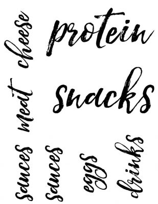 Free Printable Fridge Labels - Clean and Scentsible