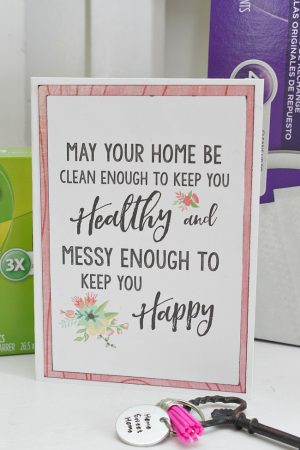 Housewarming Gift Ideas and Free Home Printables - Clean and Scentsible