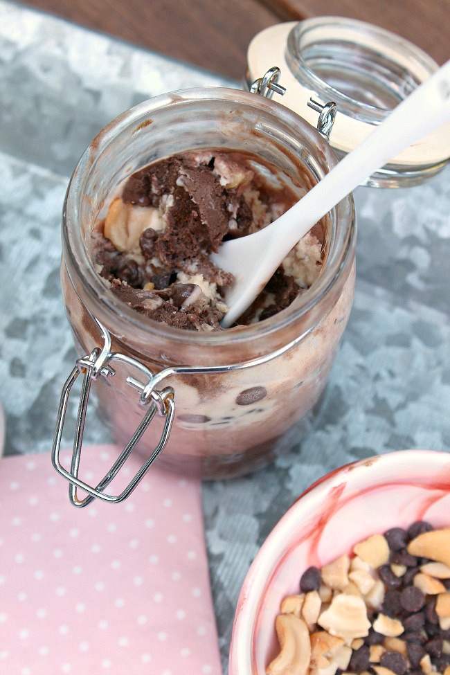 Easy frozen parfaits. The perfect summer dessert for patio lounging or backyard BBQs. Vegan, dairy free and gluten free!