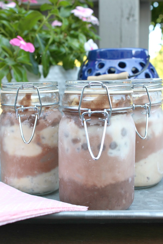 Easy frozen parfaits. The perfect summer dessert for patio lounging or backyard BBQs. Vegan, dairy free and gluten free!