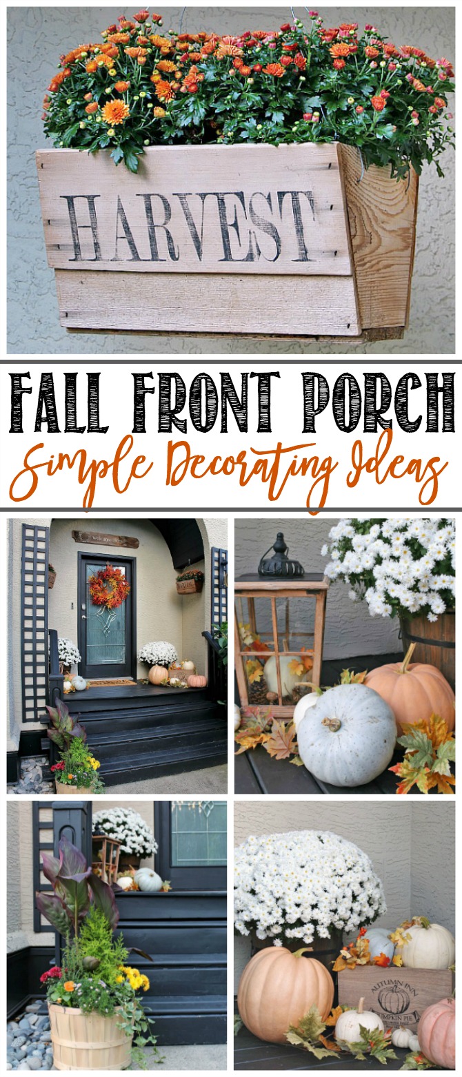 Simple fall decorating ideas for the front porch