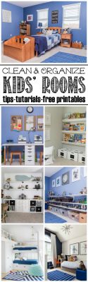 How to get your kids' rooms cleaned and organized. Free printables and lots of tips and tricks included!