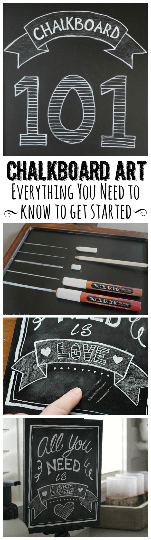 Awesome tips to help you get started on your own chalkboard art.