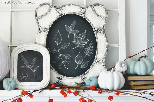 Lots of fall chalkboard inspiration and tips to create your own chalkboard art.