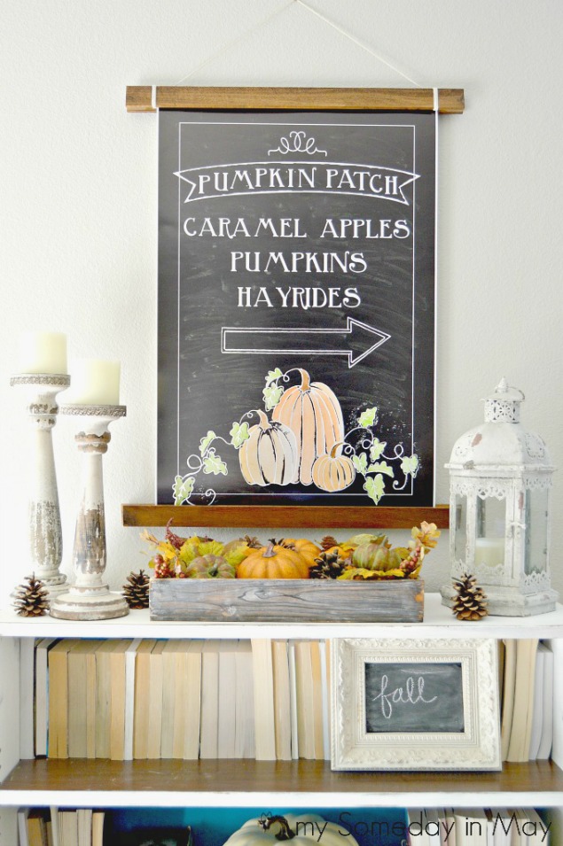Lots of fall chalkboard inspiration and tips to create your own chalkboard art.
