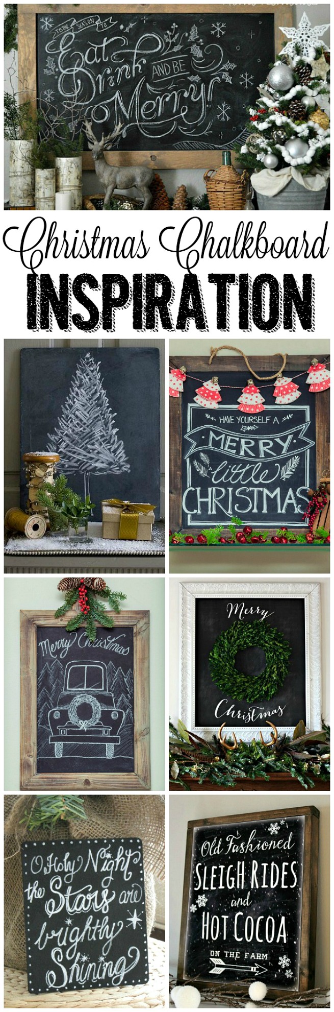 Beautiful Christmas chalkboard ideas to create the perfect holiday decor!