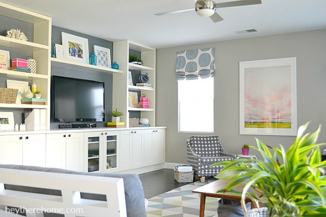 Great ideas to help you organize your family room!