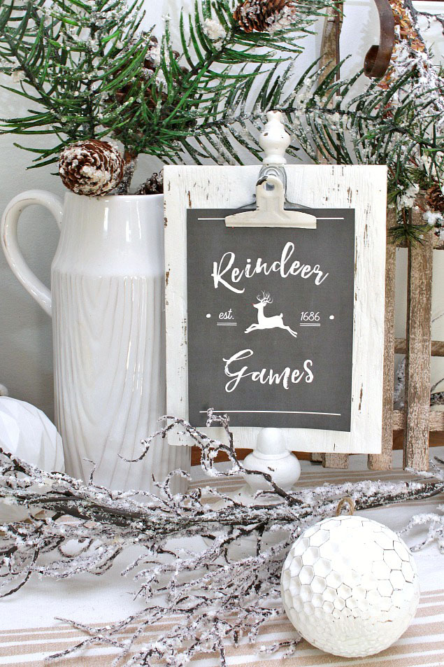 Reindeer Games Free Christmas Printable along with a beautiful collection of other free Christmas printables. This works great for Christmas gift tags too!