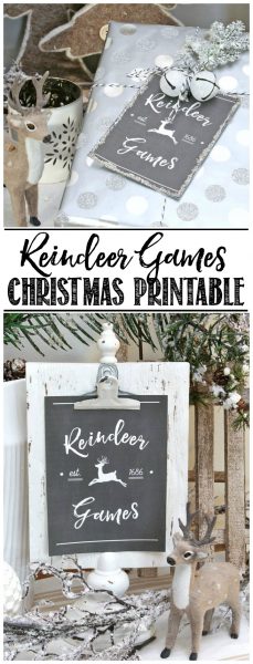 Reindeer Games Free Christmas Printables - Clean and Scentsible