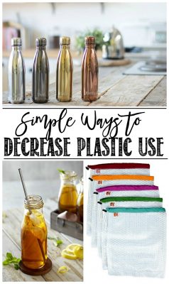 Simple ways to decrease plastic use in your household. It's easier than you think!