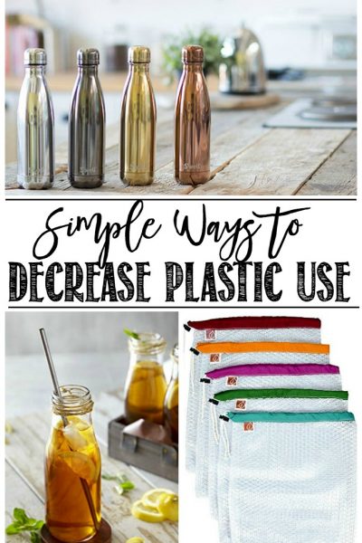 Simple ways to decrease plastic use in your household. It's easier than you think!