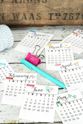 Free Printable 2017 Calendar - Clean and Scentsible