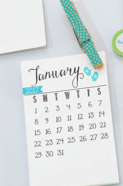 Free Printable 2017 Calendar - Clean and Scentsible