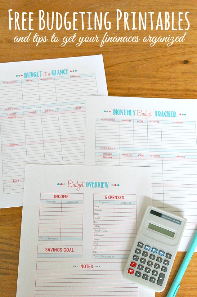 Get your budget on track with these free printable budgeting sheets.
