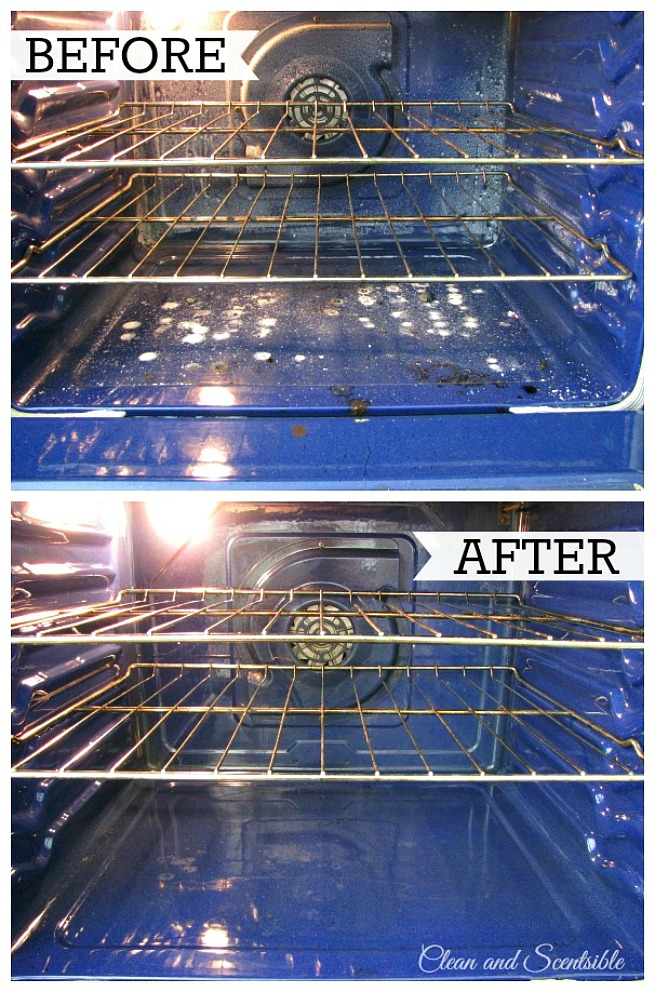 Steam clean the oven for a sparkling clean in just a few minutes with no chemicals and no scrubbing!