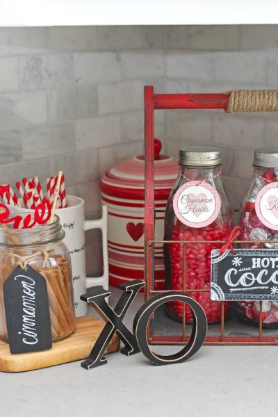 Valentine's Day Hot Chocolate Bar and delicious hot chocolate recipes.