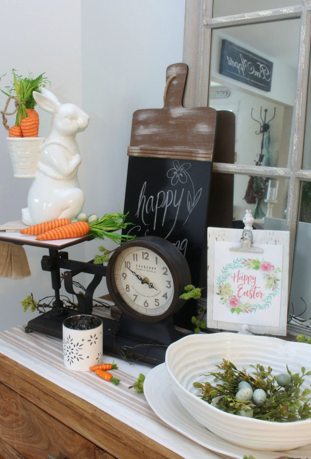 Free Easter printable and Easter decorating ideas.