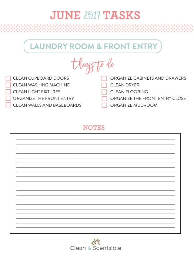 The June Household Organization Diet - How to Clean and Organize the Laundry Room. Get the free printables and tips here.